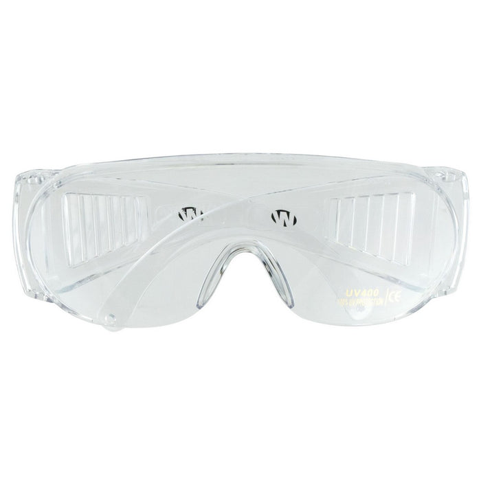 Walker's GWPFCSGLCLR Sport Glasses Full Coverage Adult Clear Lens Polycarbonate Clear Frame