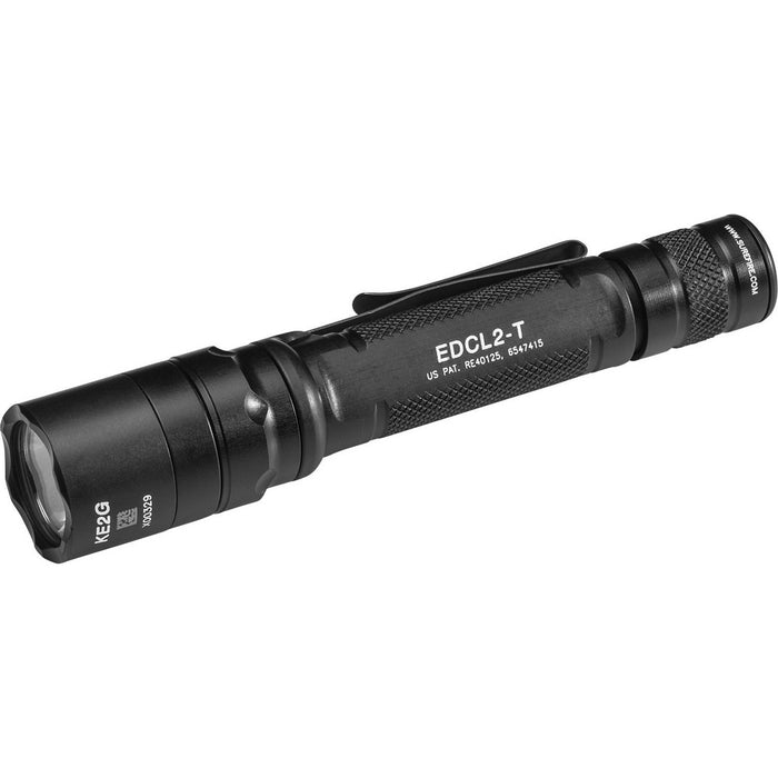 SureFire EDCL2T Everyday Carry Light 2 Black Anodized 5/1,200 Lumens White LED