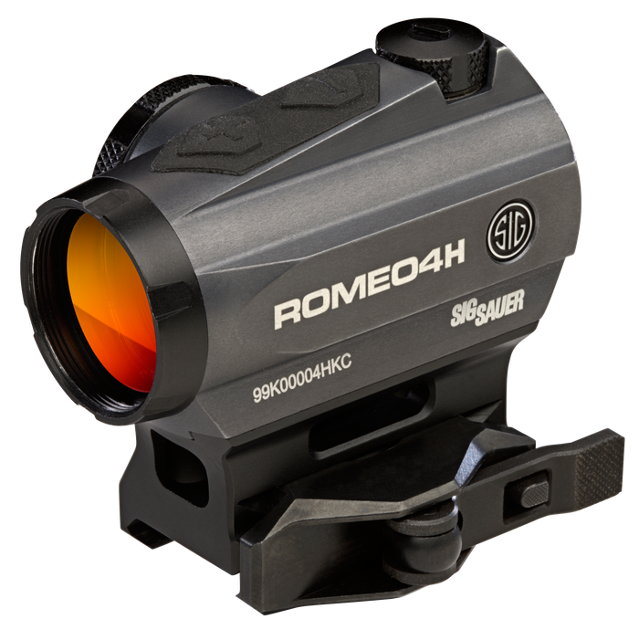 Sig Sauer Electro-Optics SOR43013 Romeo4H Graphite 1 x 20 mm Green Dot Horseshoe Ballistic Reticle