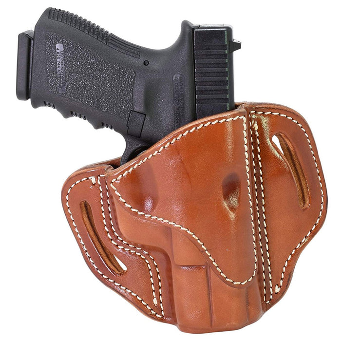 1791 Gunleather BH21CBRR BH2.1 OWB Size 2.1 Classic Brown Leather Belt Slide Compatible w/Glock 17/S&W M&P Shield/Springfield XD Right Hand