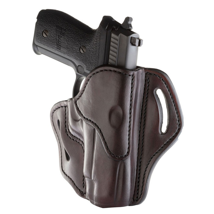 1791 Gunleather BH23SBRR BH2.3 OWB Size 2.3 Signature Brown Leather Belt Slide Compatible w/Glock 17/Sig P226/HK VP9 Right Hand
