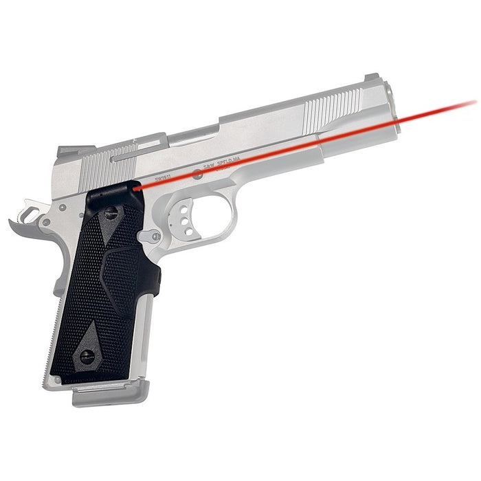 Crimson Trace 011200 LG-401 Front Activation Lasergrips Black Red Laser 1911 Full Size
