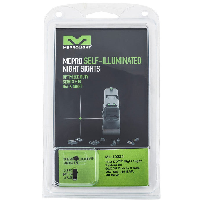 Meprolight USA 102243107 Tru-Dot Black | Green Tritium with Black Outline Front Sight
