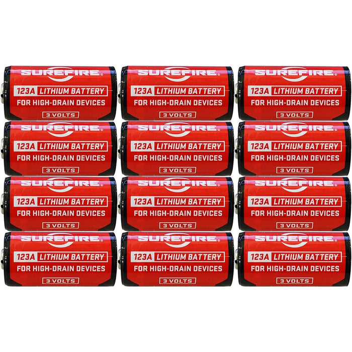 SureFire SF12ABBCS CR123A 3V 1550 mAh 12 Pack