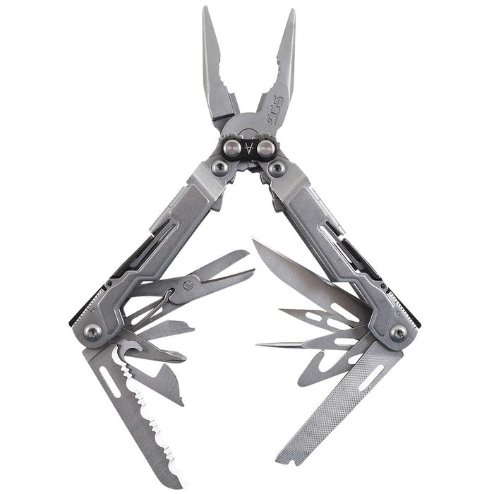 S.O.G SOGPP1001CP PowerPint Stonewashed Stainless Steel 5Cr15MoV Stainless Steel Long Features 18 Tools