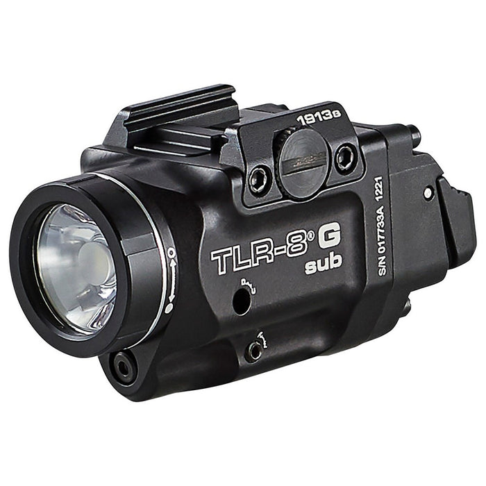 Streamlight 69438 TRL-8 G Sub Gun Light with Green Laser Black Anodized 500 Lumens White LED 1913 Short Rail Pistol