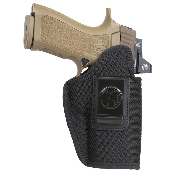 1791 Gunleather PNIWB5BLKR Premium Nylon IWB Size 05 Black Ballistic Nylon Belt Clip Right Hand