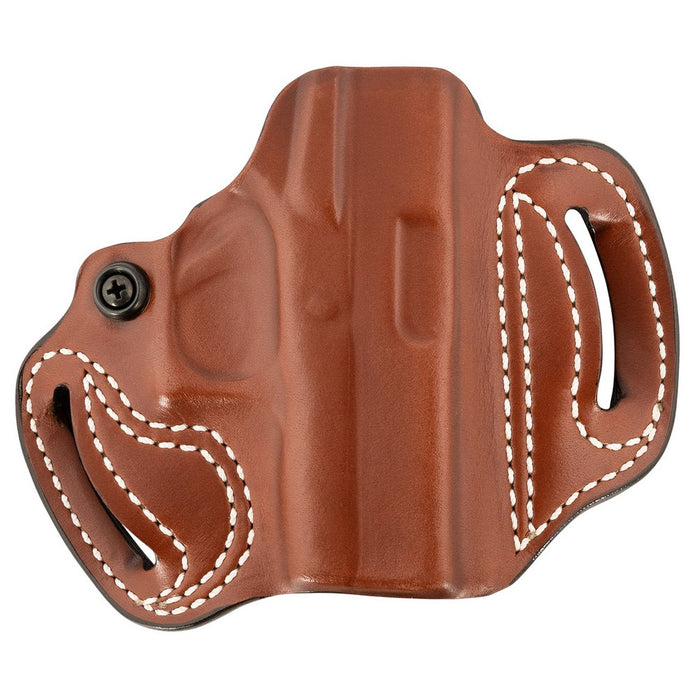 DeSantis Gunhide 086TA8BZ0 Mini Slide OWB Tan Leather Belt Slide Fits Glock 43/43x/48 Belt 1.75