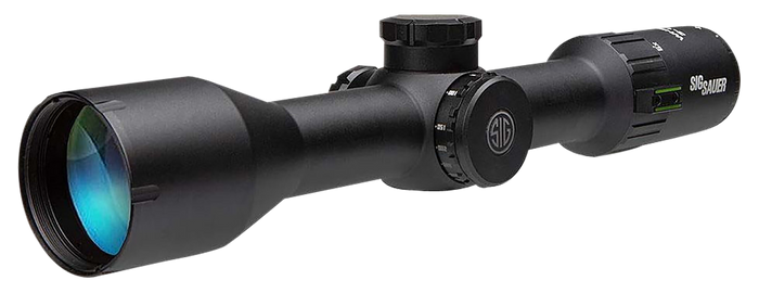 Sig Sauer Electro-Optics SOW63112 Whiskey6 Black 3-18x44mm 30mm Tube MOA Milling Hunter 2.0 Reticle Features Locking Turrets