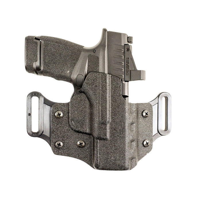 DeSantis Gunhide 195KA3WZ0 Veiled Partner OWB Black Kydex Belt Slide Fits Glock 19/19 G5/19X/23/32/45 Right Hand