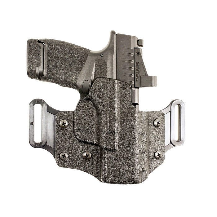 DeSantis Gunhide 195KA8HZ0 Veiled Partner OWB Black Kydex Belt Slide Fits Sig P320C/P250C Right Hand