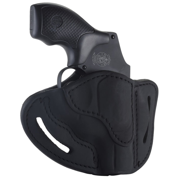1791 Gunleather RVHX1SBLR RVHX-1 OWB Size 01 Stealth Black Leather Belt Slide, J-Frame, Right Hand