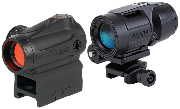 Sig Sauer Electro-Optics SORJMSR501 Romeo-MSR Gen II and Juliet5 Combo Kit Black 1x/5x 20 mm/42 mm 2 MOA Red Dot and Magnifier