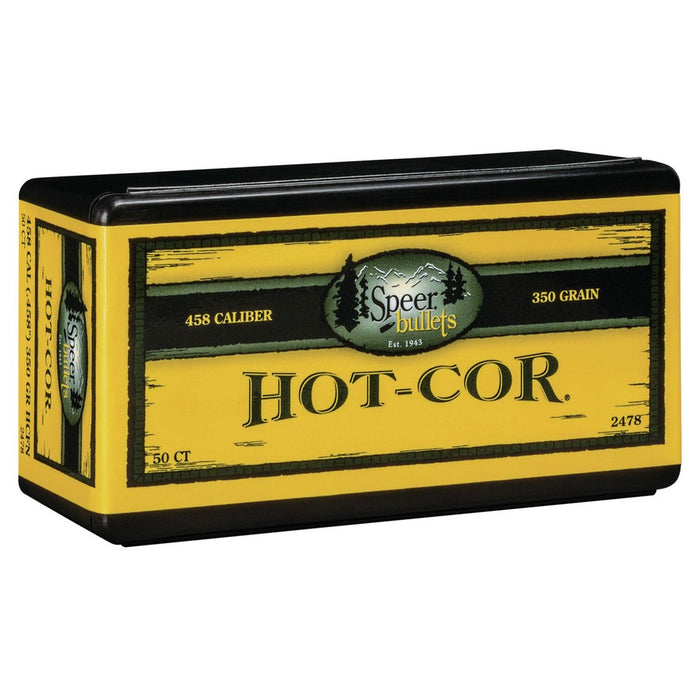 Speer 2478 Hot-Cor 45 Cal .458 350 gr Soft Point Flat Nose 50 Per Box/ 5 Case