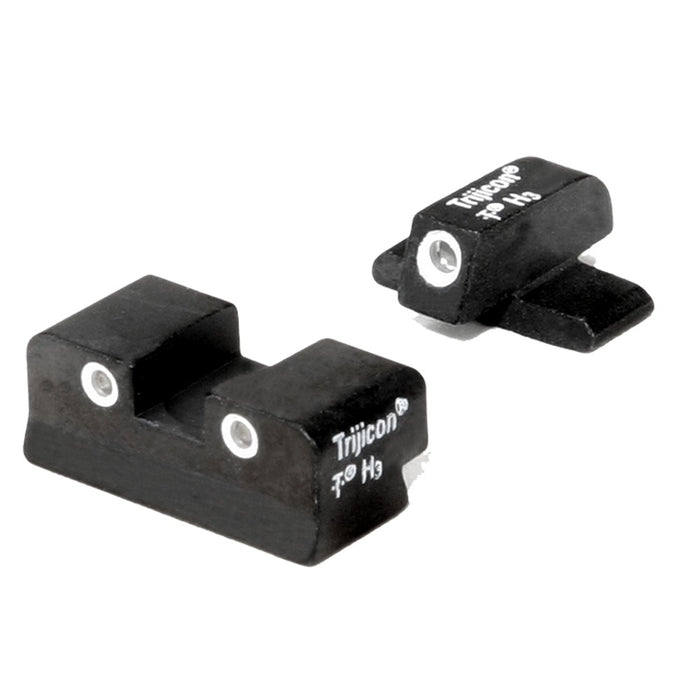 Trijicon 600448 Bright & Tough Night Sights- for Sig Sauer #8 Front/ #8 Rear Black | Green Tritium White Outline Front Sight Green Tritium White Outline Rear Sight