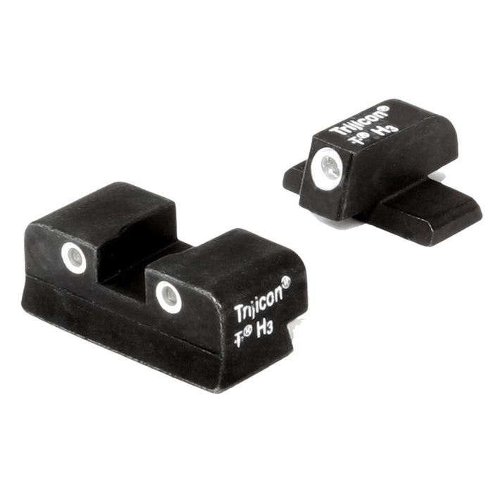 Trijicon 600465 Bright & Tough Night Sights- for Sig Sauer #6 Front/ #8 Rear Black | Green Tritium White Outline Front Sight Green Tritium White Outline Rear Sight