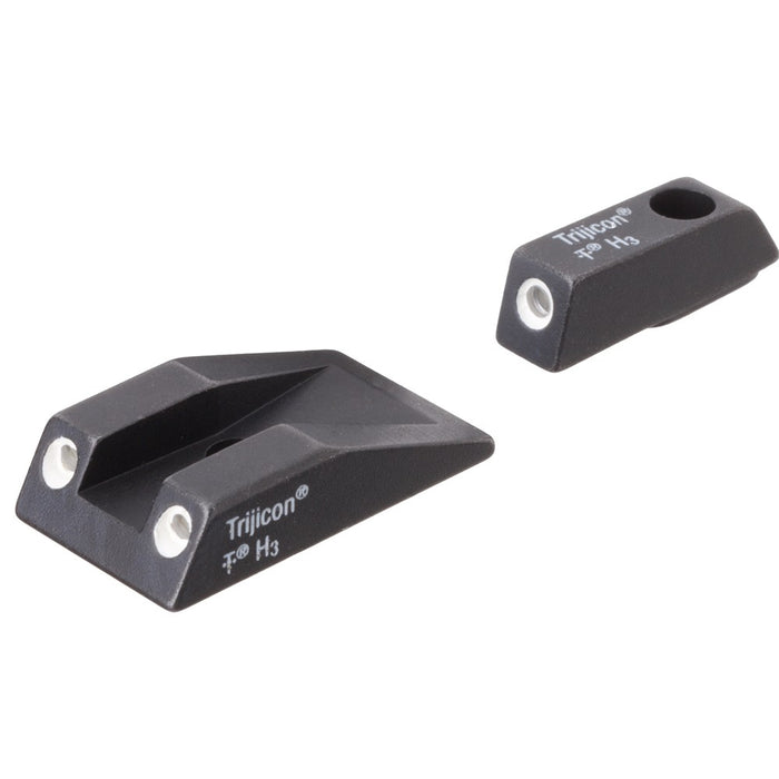 Trijicon 600495 Bright & Tough Night Sights- Taurus Black | Green Tritium White Outline Front Sight Green Tritium White Outline Rear Sight