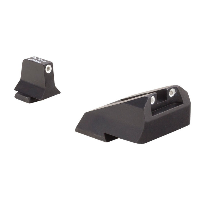 Trijicon 600900 Suppressor/Optic Height Sights- Smith & Wesson M&P/ M&P 2.0 Black | Green Tritium White Outline Front Sight Green Tritium White Outline Rear Sight