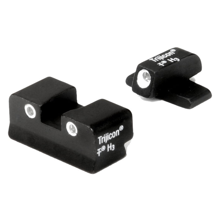 Trijicon 600481 Bright & Tough Night Sights- Springfield XD Black | Green Tritium White Outline Front Sight Green Tritium White Outline Rear Sight