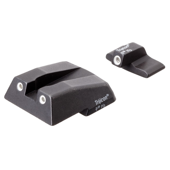 Trijicon 600282 Bright & Tough Night Sights- H&K Black | Green Tritium White Outline Front Sight Green Tritium White Outline Rear Sight