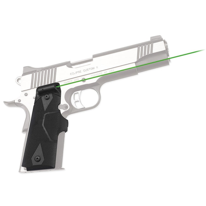 Crimson Trace 0141001 LG-401G Front Activation Green Lasergrips Black 1911 Full Size