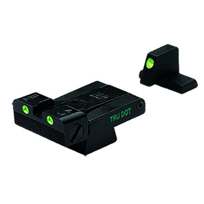 Meprolight USA 215163101 Tru-Dot Black | Green Tritium Front Sight Green Tritium Adjustable Rear Sight