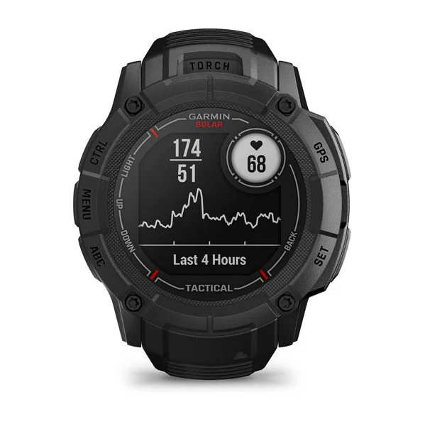 Garmin 0100280513 Instinct 2X Solar Tactical Edition GPS/Smart Features 64MB Memory Black 50mm