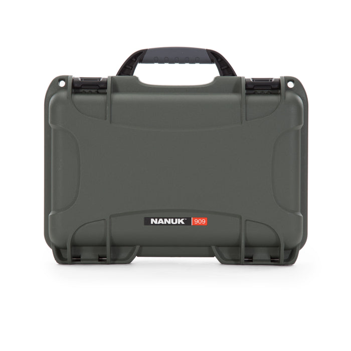 Nanuk 9091006 909 Waterproof & Airline Approved Olive Resin w/ Cubed Foam 11.44