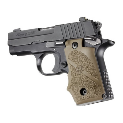 Hogue 38003 Rubber Grip Desert Tan with Finger Grooves for Sig P238
