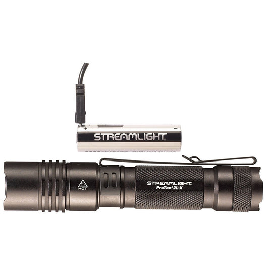 Streamlight 88082 ProTac 2L-X USB Flashlight  Black Anodized  40/500 Lumens   White LED