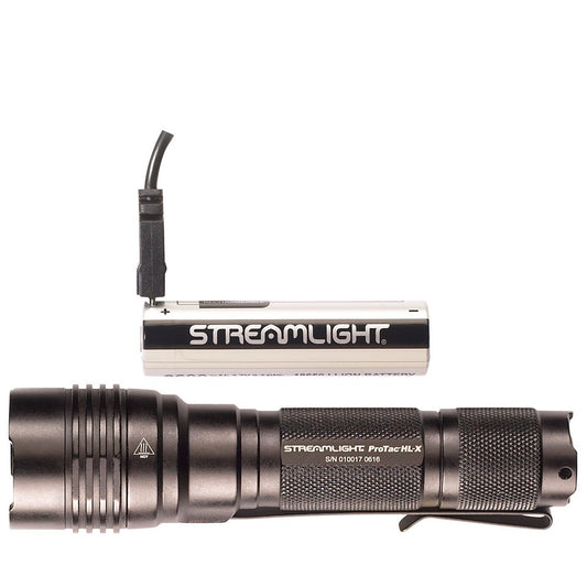 Streamlight 88084 ProTac HL-X USB Flashlight  Black Anodized 65/400/1000 Lumens   White LED