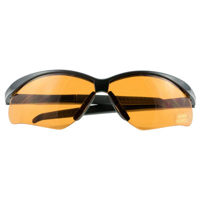 Walker's GWPSGLAMB Sport Glasses Crosshair Adult Amber Lens Polycarbonate Black Frame