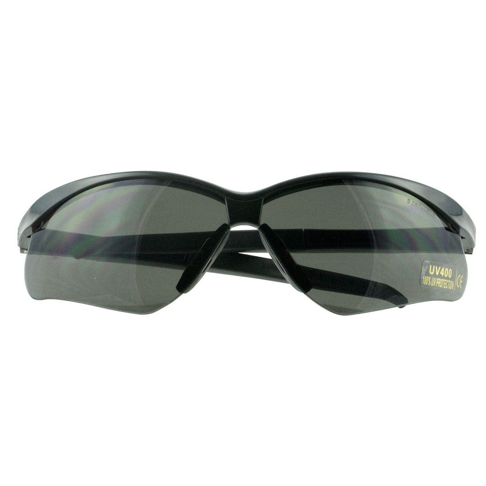 Walker's GWPSGLSMK Sport Glasses Crosshair Adult Smoke Gray Lens Polycarbonate Black Frame