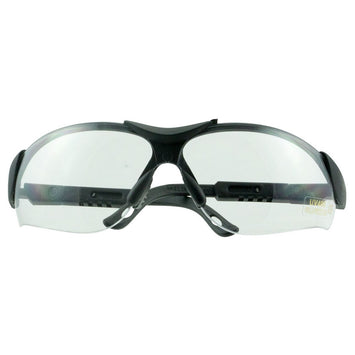 Walker's GWPXSGLCLR Sport Glasses Elite Adult Clear Lens Polycarbonate Black Frame