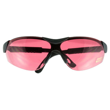 Walker's GWPXSGLVER Sport Glasses Elite Adult Vermilion Lens Polycarbonate Black Frame