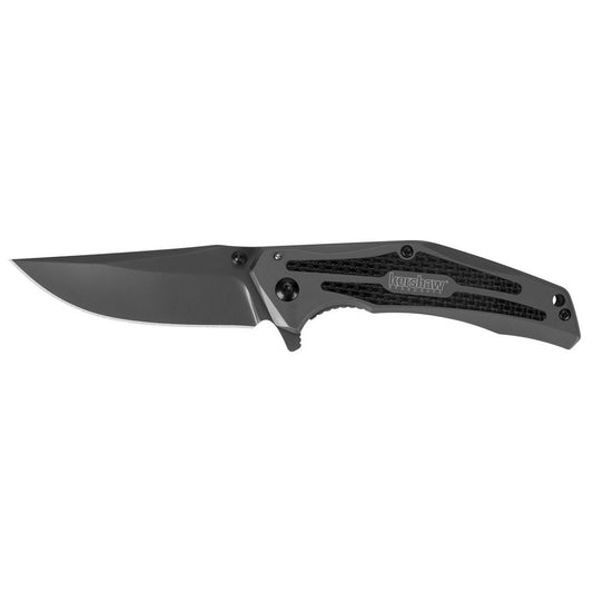 Kershaw 8300 DuoJet  3.25" Folding Clip Point Plain Gray TiCN 8Cr13MoV SS Blade Gray TiCN Stainless Steel Handle Includes Pocket Clip