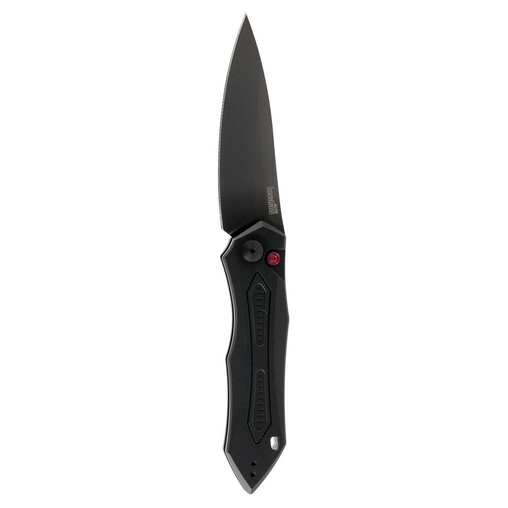 Kershaw 7800BLK Launch 6 3.75" Folding Drop Point Plain Black DLC CPM 154 SS Blade Black Anodized Aluminum Handle Includes Pocket Clip