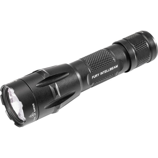 SureFire FURYIBDF Fury Intellibeam Dual Fuel  Black Anodized 15-1,500 Lumens White LED