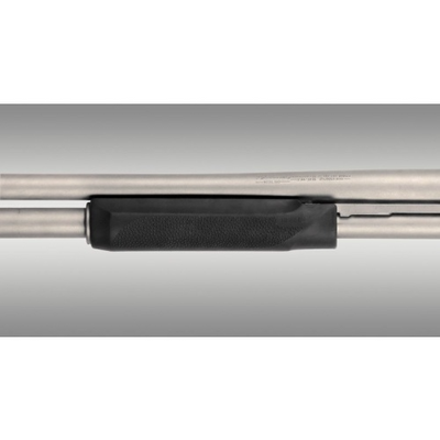 Hogue 05015 OverMolded Tamer Pistol Grip & Forend Black Rubber with Finger Grooves, Polymer Forend for Mossberg 500 12 Gauge