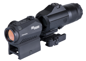 Sig Sauer Electro-Optics SORJ53101 Romeo5 and Juliet3 Combo Kit Black 1x/3x 24 mm/24 mm 2 MOA Red Dot