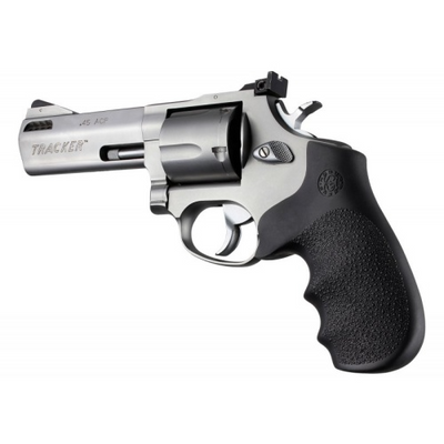 Hogue 73000 OverMolded Monogrip Black Rubber with Finger Grooves for Taurus Tracker, Judge