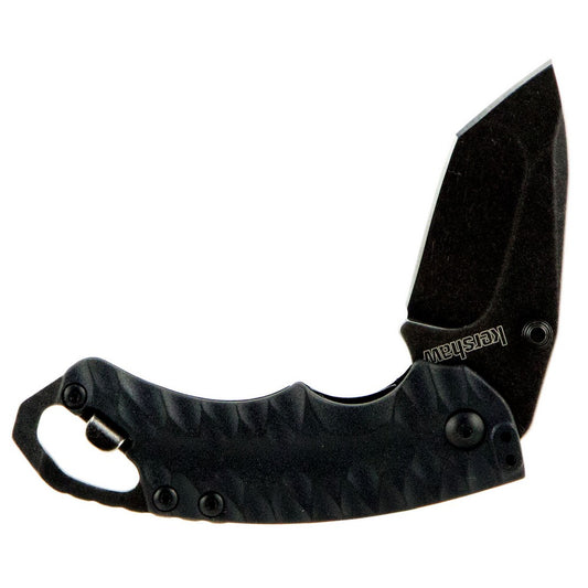 Kershaw 8750TBLKBW Shuffle II 2.60" Folding American Tanto Plain Black Oxide 8Cr14MoV SS Blade Black Glass-Filled Nylon Handle Includes Pocket Clip