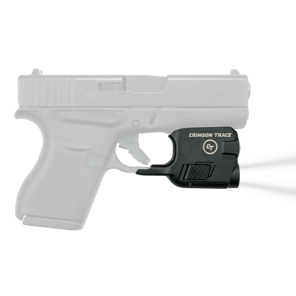 Crimson Trace 0182901 LTG-773 For Glock G42/G43/G43X/G48 Lightguard Black Anodized 110 Lumens White LED Light