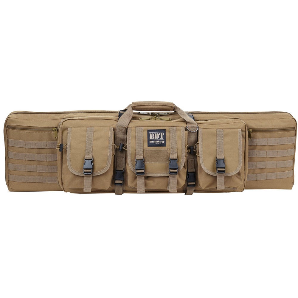 Bulldog BDT3536T BDT Tactical Single 36" Tan Nylon, 3 Accessory Pockets, Deluxe Padded Backstraps, Lockable Zippers, Padded Internal Divider