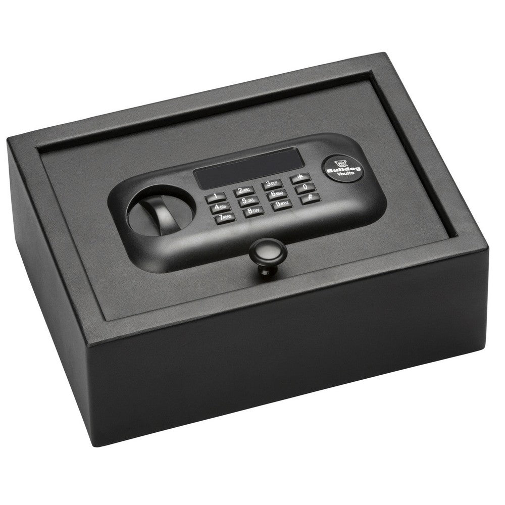 Bulldog BD1030 Digital Top Open Vault Standard Keypad Entry Black Powder Coat Steel 11.80" x 8.70" x 4"