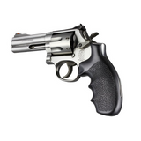 Hogue 19100 Monogrip Finger Grooves Black Nylon Cobblestone Finish Fits S&W K Frame with Round Butt
