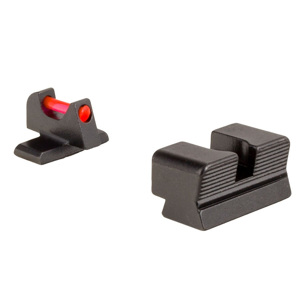 Trijicon 601050 Fiber Sights- for Sig Sauer #8 Front/ #8 Rear  Black | Red Fiber Optic Front Sight Front Sight Black Rear Sight