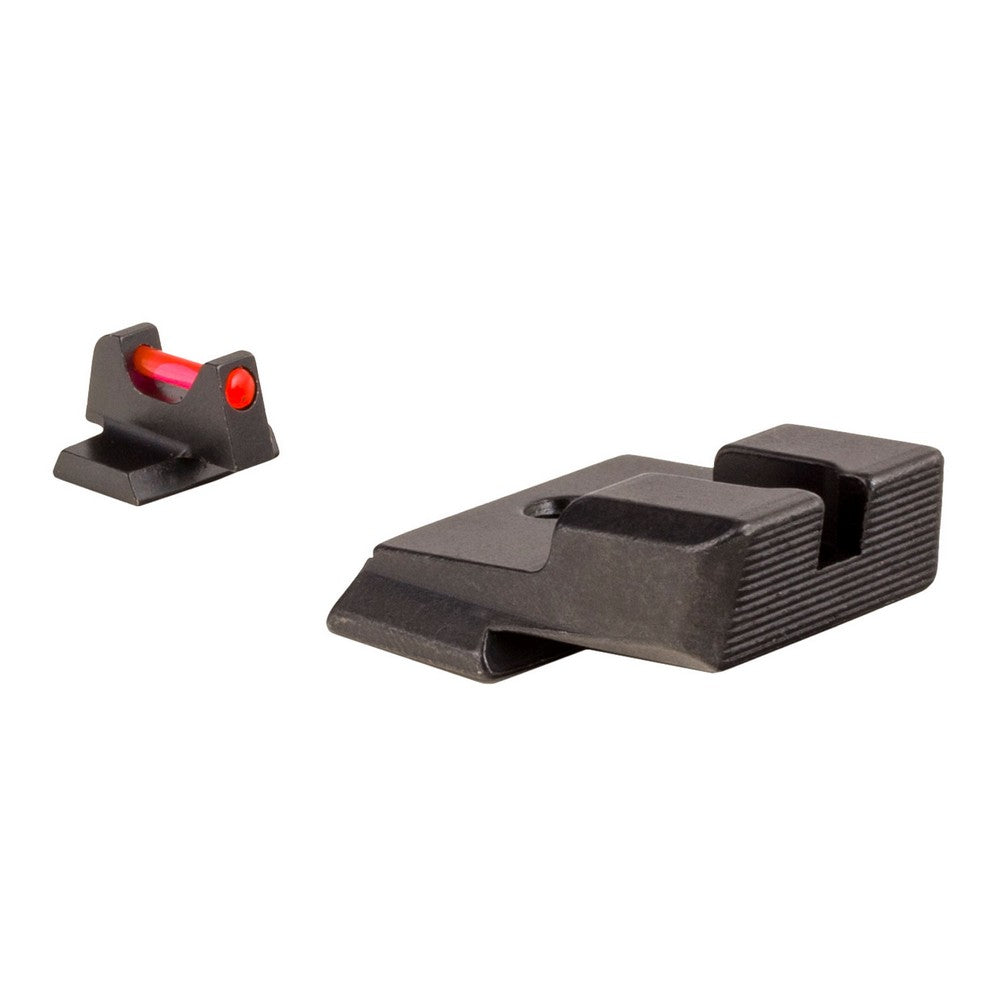 Trijicon 601032 Fiber Sights- Smith & Wesson M&P/ M&P 2.0  Black | Red Fiber Optic Front Sight Front Sight Black Rear Sight