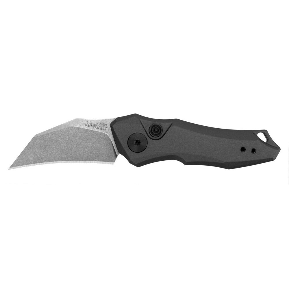 Kershaw 7350 Launch 10 1.90" Folding Hawkbill Plain Stonewashed CPM 154 SS Blade Gray Anodized Aluminum Handle Includes Pocket Clip