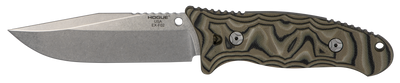 Hogue 35278 EX-F02 4.50" Fixed Clip Point Plain Tumble Polish 154CM SS Blade/ G-Mascus Green G10 Handle